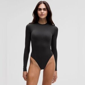 NWOT GOOD AMERICAN SCUBA CREW BODYSUIT | BLACK / LARGE